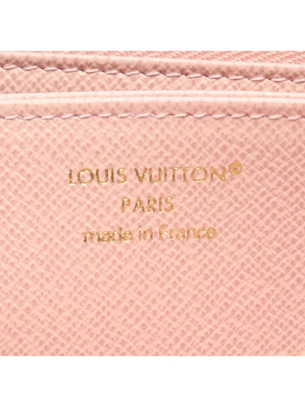 Louis Vuitton Round Wallet Zippy Monogram Rose Ballerine Canvas Leather